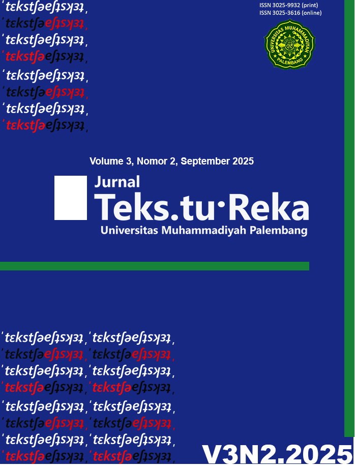 					View Vol. 3 No. 2 (2025): Jurnal TekstuReka
				