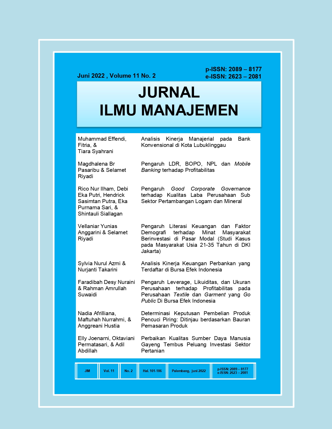 					View Vol. 14 No. 1 (2024): Jurnal Ilmu Manajemen
				