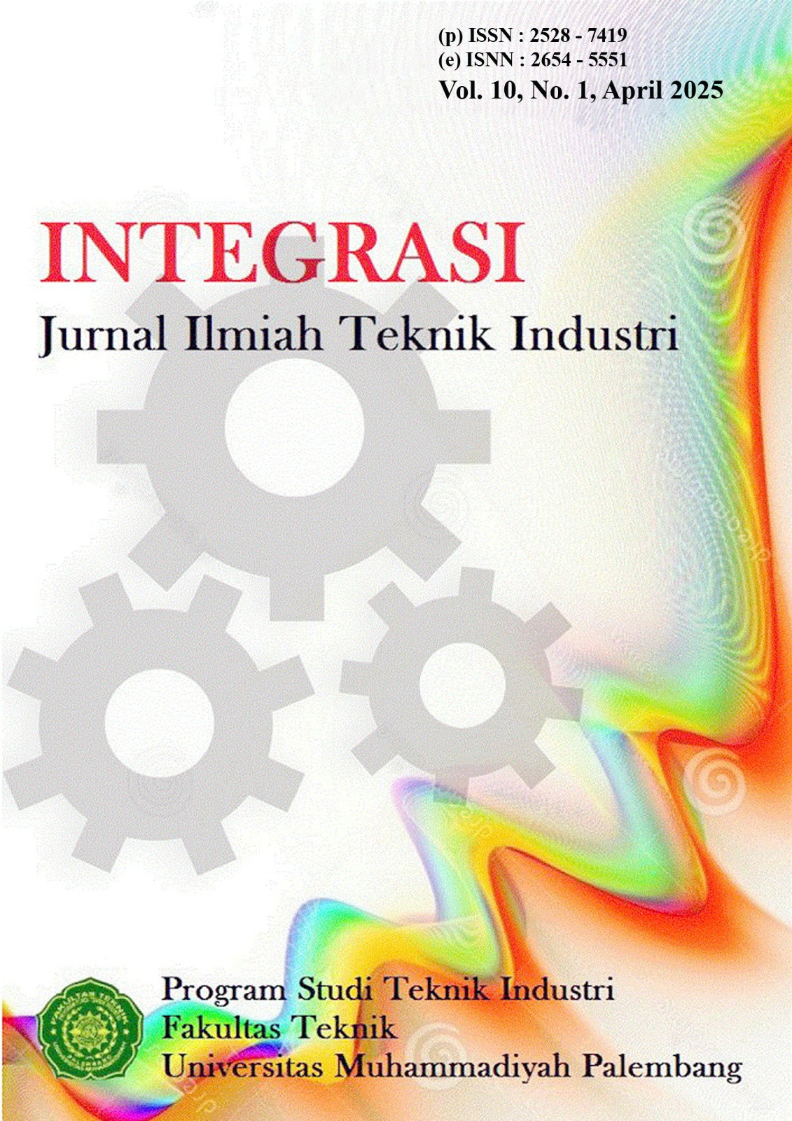 					View Vol. 10 No. 1 (2025): Integrasi : Jurnal Ilmiah Teknik Industri
				